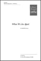 When We Are Apart SATB choral sheet music cover